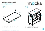 Предварительный просмотр 7 страницы Mocka Nava Three Drawer Assembly Instructions Manual