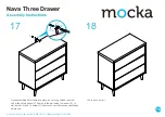 Предварительный просмотр 10 страницы Mocka Nava Three Drawer Assembly Instructions Manual