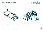 Предварительный просмотр 2 страницы Mocka Neva Change Table Assembly Instructions