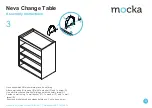 Предварительный просмотр 3 страницы Mocka Neva Change Table Assembly Instructions