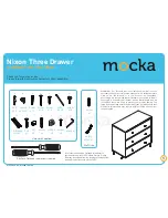 Mocka Nixon Three Drawer Assembly Instructions Manual предпросмотр