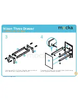 Предварительный просмотр 3 страницы Mocka Nixon Three Drawer Assembly Instructions Manual