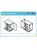 Предварительный просмотр 4 страницы Mocka Nixon Three Drawer Assembly Instructions Manual