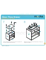 Предварительный просмотр 5 страницы Mocka Nixon Three Drawer Assembly Instructions Manual