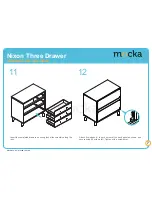 Предварительный просмотр 7 страницы Mocka Nixon Three Drawer Assembly Instructions Manual