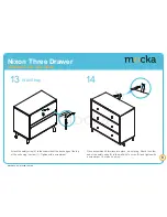 Предварительный просмотр 8 страницы Mocka Nixon Three Drawer Assembly Instructions Manual