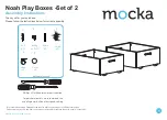 Предварительный просмотр 1 страницы Mocka Noah Play Boxes-Set of 2 Assembly Instructions