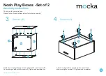 Предварительный просмотр 3 страницы Mocka Noah Play Boxes-Set of 2 Assembly Instructions