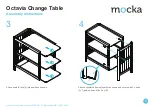 Предварительный просмотр 3 страницы Mocka Octavia Change Table Assembly Instructions