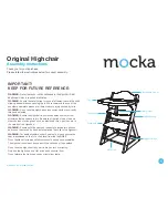 Preview for 1 page of Mocka Original Highchair Assembly Instructions Manual