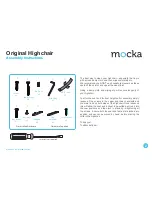 Preview for 2 page of Mocka Original Highchair Assembly Instructions Manual