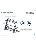 Preview for 3 page of Mocka Original Highchair Assembly Instructions Manual