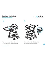 Preview for 5 page of Mocka Original Highchair Assembly Instructions Manual