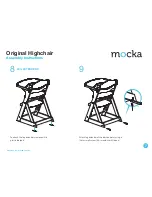 Preview for 7 page of Mocka Original Highchair Assembly Instructions Manual