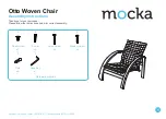 Mocka Otto Woven Chair Assembly Instructions предпросмотр