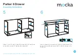 Предварительный просмотр 4 страницы Mocka Parker 6 Drawer Assembly Instructions Manual