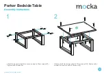 Предварительный просмотр 2 страницы Mocka Parker Bedside Table Assembly Instructions Manual