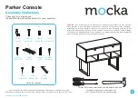 Mocka Parker Console Assembly Instructions Manual предпросмотр