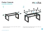 Предварительный просмотр 2 страницы Mocka Parker Console Assembly Instructions Manual