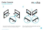 Предварительный просмотр 3 страницы Mocka Parker Console Assembly Instructions Manual