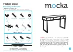 Предварительный просмотр 1 страницы Mocka Parker Desk Assembly Instructions Manual