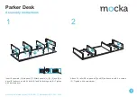 Предварительный просмотр 2 страницы Mocka Parker Desk Assembly Instructions Manual