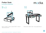 Предварительный просмотр 6 страницы Mocka Parker Desk Assembly Instructions Manual