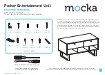 Предварительный просмотр 1 страницы Mocka Parker Entertainment Unit Assembly Instructions Manual