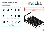 Предварительный просмотр 1 страницы Mocka Peyton Bed Queen Assembly Instructions