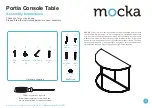 Mocka Portia Console Table Assembly Instructions предпросмотр