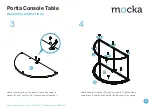 Preview for 3 page of Mocka Portia Console Table Assembly Instructions