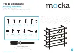 Mocka Porto Bookcase Assembly Instructions предпросмотр