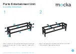 Preview for 2 page of Mocka Porto Entertainment Unit Assembly Instructions