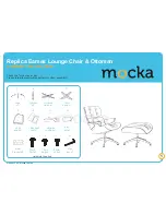 Mocka Replica Eames Lounge Chair & Ottoman Assembly Instructions предпросмотр