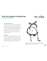 Предварительный просмотр 2 страницы Mocka Ride On Ladybird & Bumble Bee Assembly Instructions