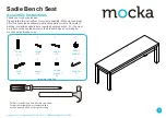 Предварительный просмотр 1 страницы Mocka Sadie Bench Seat Assembly Instructions