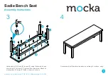 Предварительный просмотр 3 страницы Mocka Sadie Bench Seat Assembly Instructions