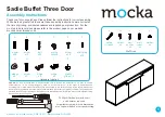 Mocka Sadie Buffet Three Door Assembly Instructions Manual предпросмотр