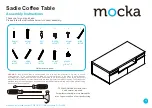 Mocka Sadie Coffee Table Assembly Instructions Manual предпросмотр