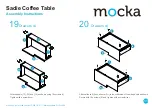 Предварительный просмотр 11 страницы Mocka Sadie Coffee Table Assembly Instructions Manual