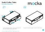 Предварительный просмотр 12 страницы Mocka Sadie Coffee Table Assembly Instructions Manual