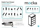 Предварительный просмотр 1 страницы Mocka Sadie Four Drawer Assembly Instructions Manual