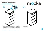 Предварительный просмотр 13 страницы Mocka Sadie Four Drawer Assembly Instructions Manual