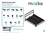 Mocka Sadie Queen bed Assembly Instructions Manual предпросмотр