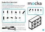 Mocka Sadie Six Cube Unit Assembly Instructions Manual предпросмотр