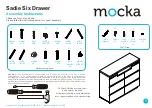 Mocka Sadie Six Drawer Assembly Instructions Manual предпросмотр