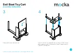 Preview for 3 page of Mocka Sail Boat Toy Cart Assembly Instructions