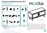 Предварительный просмотр 1 страницы Mocka Savannah Entertainment Unit Assembly Instructions Manual