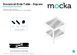 Mocka Savannah Side Table - Square Assembly Instructions предпросмотр