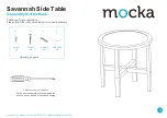 Предварительный просмотр 1 страницы Mocka Savannah Side Table Assembly Instructions